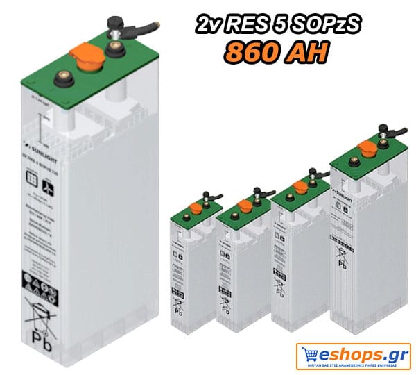 5 SOPZS 860AH/C120 2V RES Μπαταρία