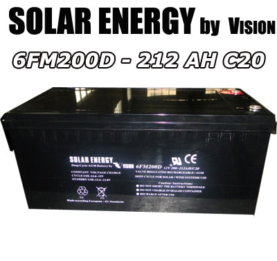 FM200D /212AH C20 AGM-VRLA Battery