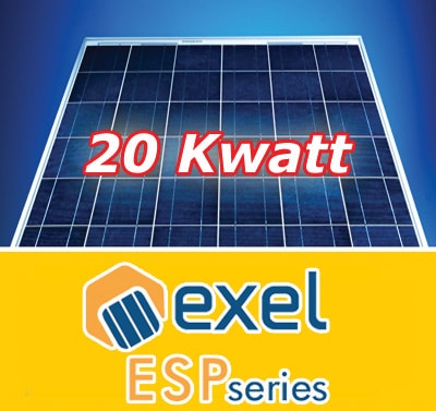 20kw Φωτοβολταικά πάρκα με Exel ESP Series 230 watt